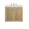 James Martin Vanities Laurent 30in Single Vanity, Light Natural Oak w/ 3 CM Eternal Jasmine Pearl Top 545-V30-LNO-3EJP - alternate 7